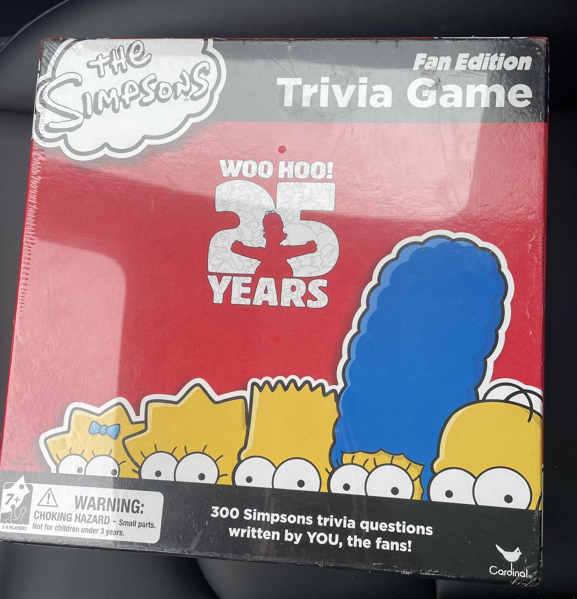 The Simpsons Trivia Board Game 25 Years Sealed NEW