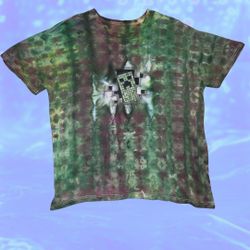 L Men's Creeper Minecraft TieDye Tee
