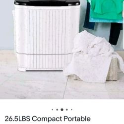 26 LBS Compact Portable Washing Machine twin Tub, Drain Pump Spiner,Dryer US..