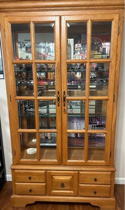 Oak China cabinet
