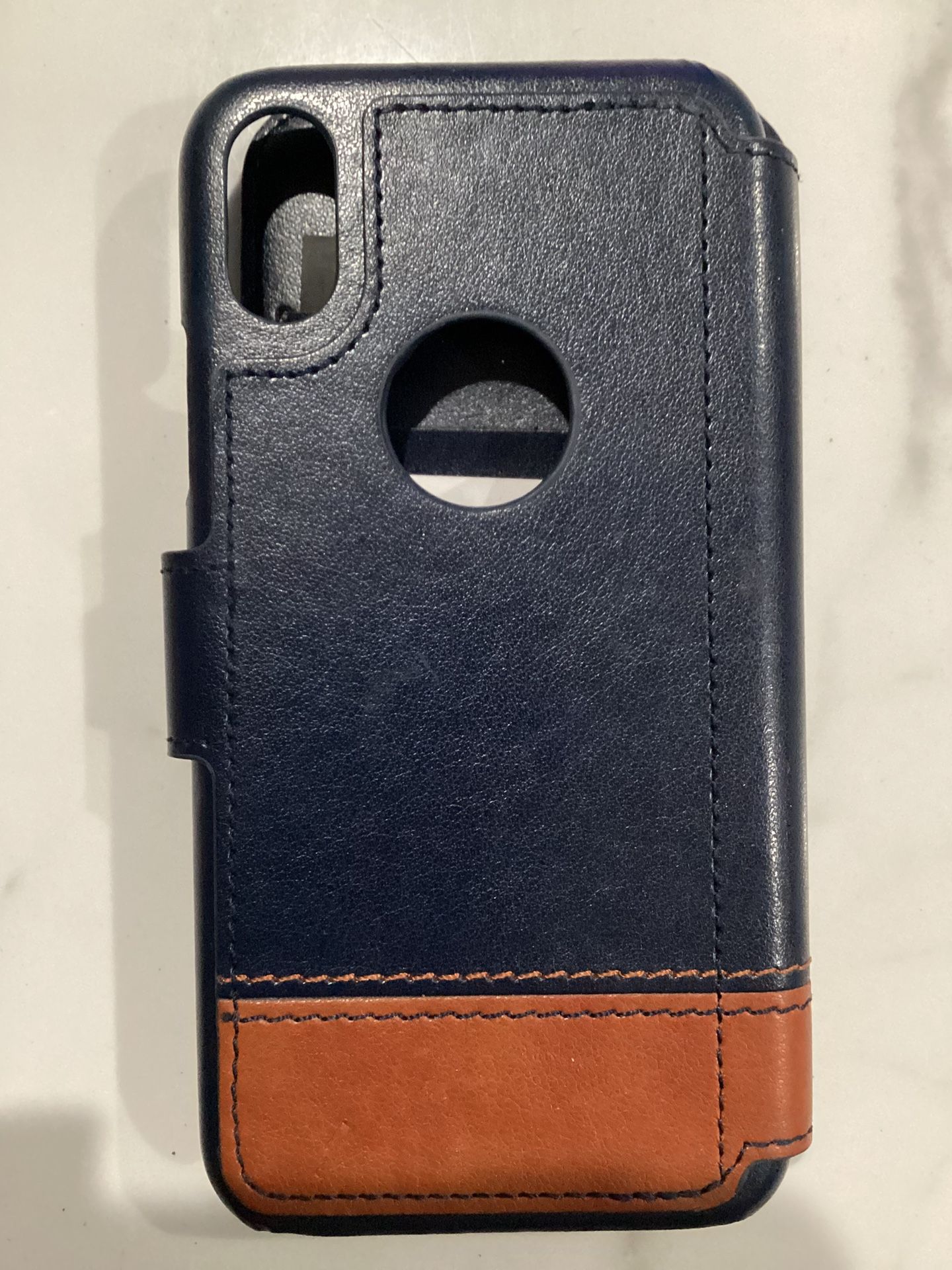 Flip Leather Wallet Case For iPhone X/XS Phone Cover