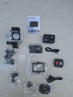 4K Ultra HD Sports Action Camera with Accessories