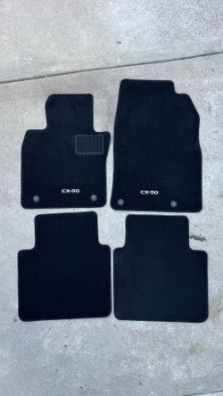 Mazda CX50 floor mats with trunk floor mat. OEM