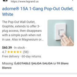 Pop-Out Outlet