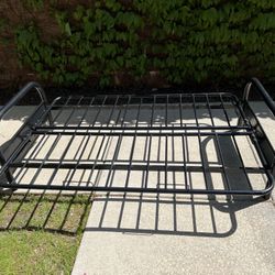 Black Metal Futon Frame full size Bed 