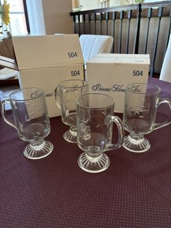 Princess House Irish Mugs Set X 2 = 8