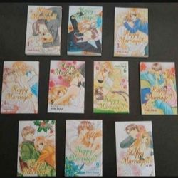Happy Marriage?! Complete Manga Series Volumes 1-10 English