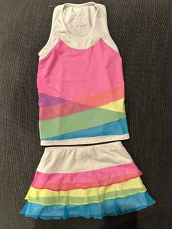 Lucky In love Girl Tennis Outfit