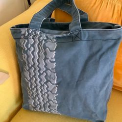 Marc Jacobs Distressed Jeans Tote Bag