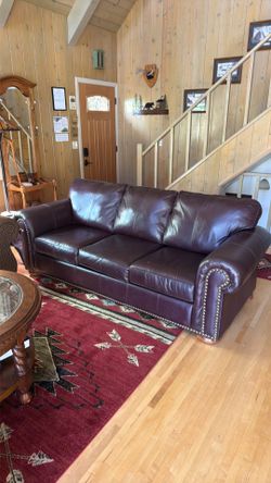Leather Sofa bed