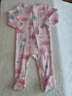 Baby Girl Footed Pajama Sleeper, 6-9 mo, Baby Views