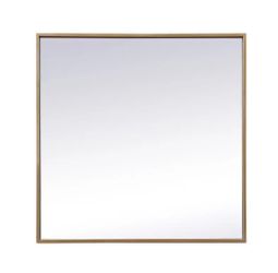 Elegant Lighting Eternity 24" x 24" Brass Vanity Mirror