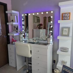 Vanity with Touch Screen Mirror 