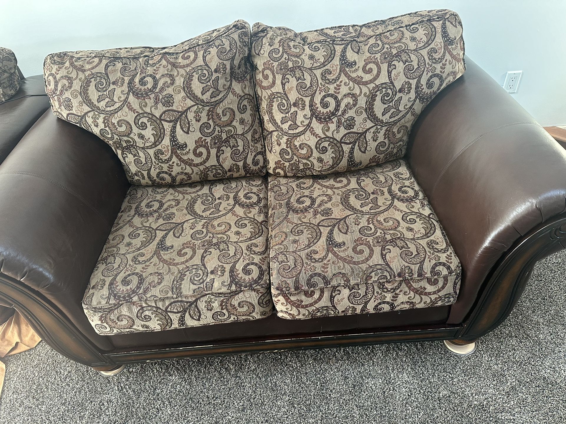 sofa set with glass coffee table