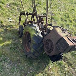 Vintage Tiller Walk Behind Tractor 