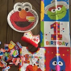 Elmo 1st Birthday Decor 