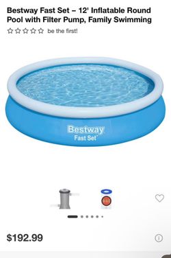 Bestway fast fill pool !