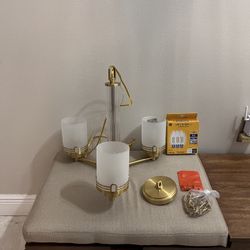 New Gold Pendant Ceiling Lamp Whit Light 💡 