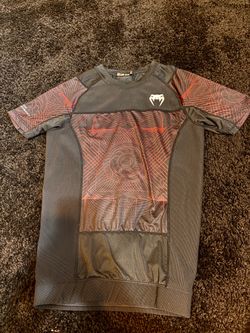 Venum Short Sleeve Rashguard Black Red
