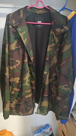 Vans green camo jacket