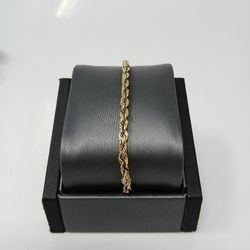 Amazing 14K Yellow Gold 8" Bracelet 9.9g (#25469)