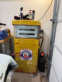 Old double sided gas pump