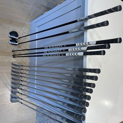 Golf Clubs (Stealth Driver, Mizuno irons, Taylormade Sim2 Max 3 Wood and hybrid)