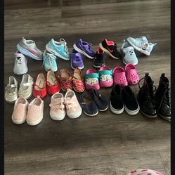 Girls Shoes (Nikes, Reeboks, Toms, Crocs Etc) 