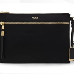 Tumi Crossbody Bag Panta Sling Voyageur Black/Gold Brand New 
