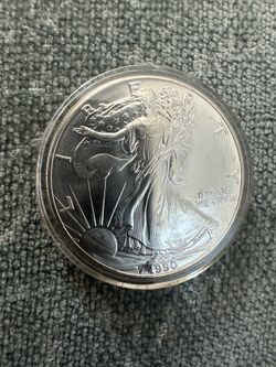1990 American Silver Eagle (1 Troy Ounce .999 fine silver)