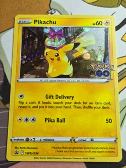 Pikachu Pokemon Go Promo Card