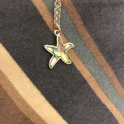 Silver Starfish Necklace 