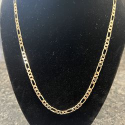 14k Gold Fill Figaro Necklace - 20”