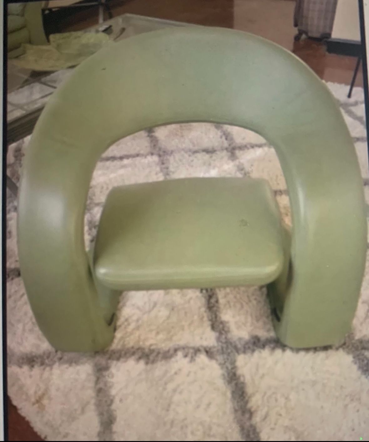 Seafoam green Three-piece Italian leather Set
