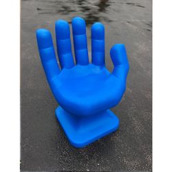 Royal Blue RIGHT Hand Shaped Chair 32" tall adult size 