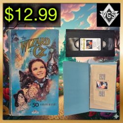 *VINTAGE* The Wizard Of Oz VHS 50th Anniversary Edition