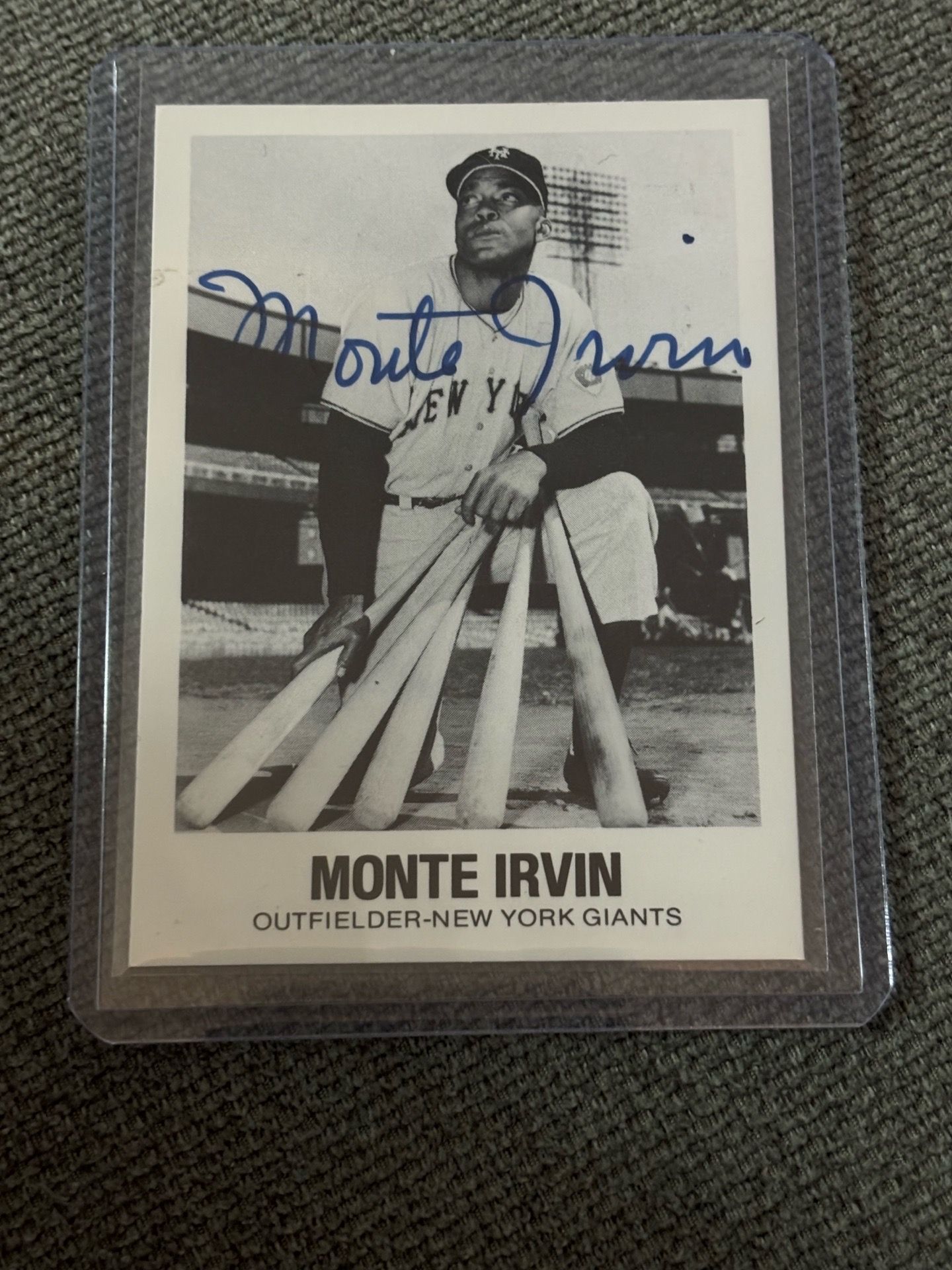Monte Irvin Signed 1977 TCMA Renata Galasso #26 Giants HOF