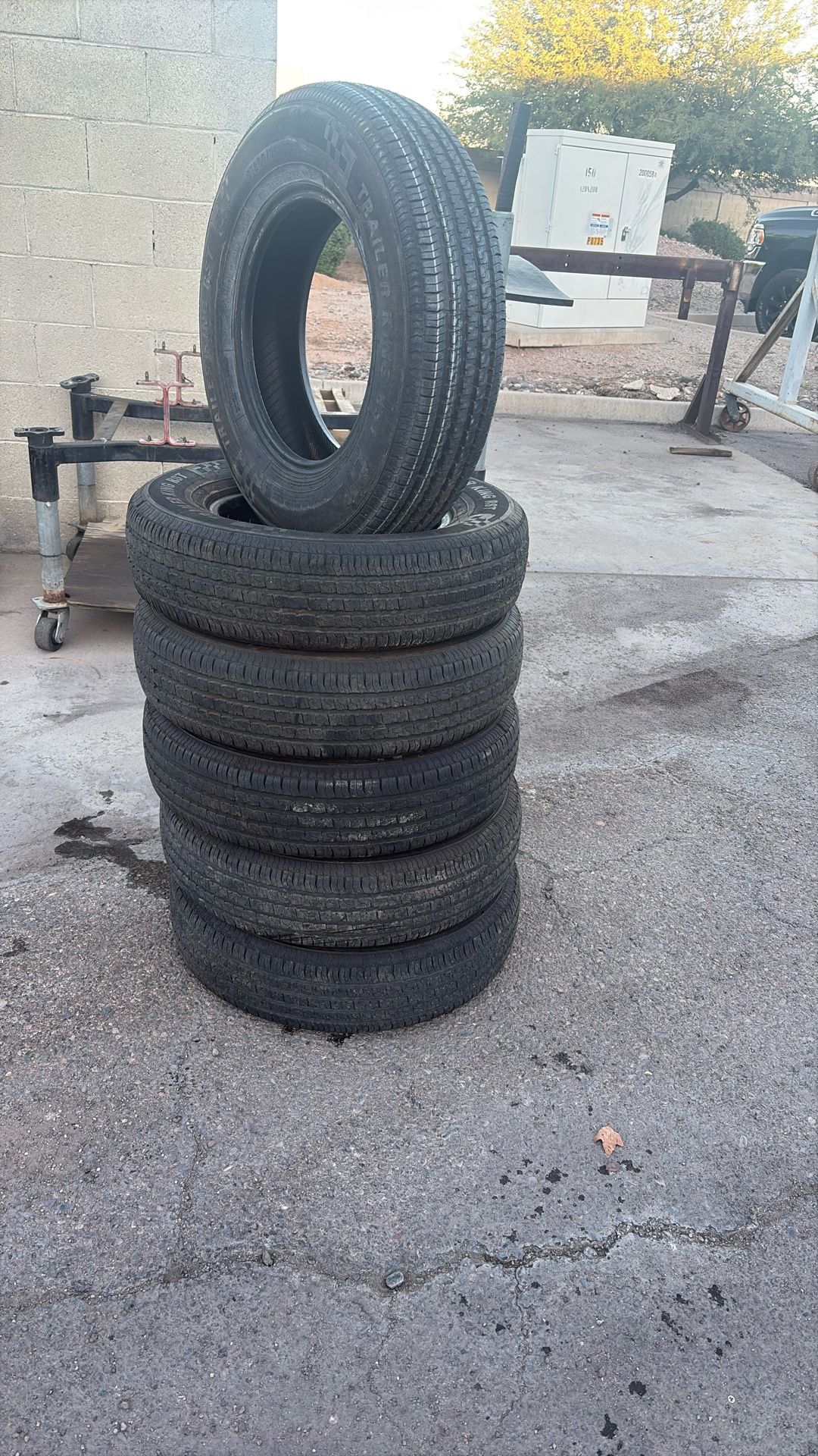 6 Tires For Trailer 205/75R15 $240
