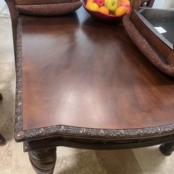 Ashley Furniture Dining Table with 6 Chairs – Solid Wood