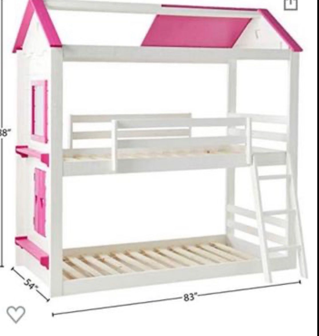 Lower Price! Sweetheart Bunk Bed