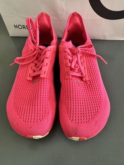 Neon Pink Flux Running Shoes