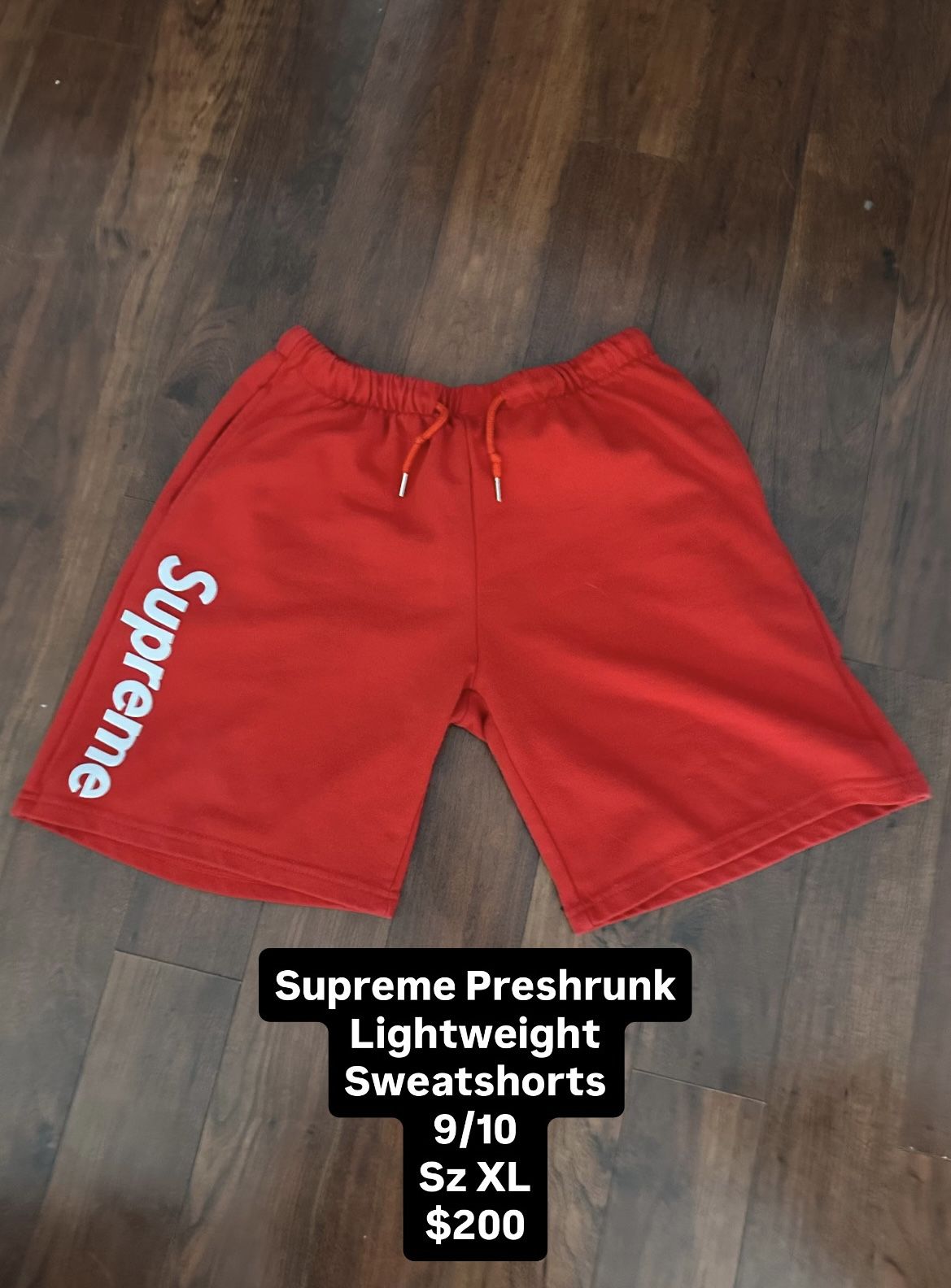 Supreme Preshrunk Athletic Sweatshorts Like New Size XL