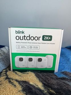 NEW Blink Outdoor 2K+ Wireless Smart Security Camera System - 3 Pack Kit (Sealed)