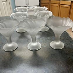 Ice Cream -Dessert Frosted Glass Cups