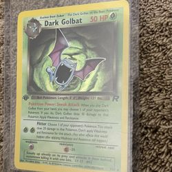 Dark Golbat Pokémon Hologram 1 Edition 1995 