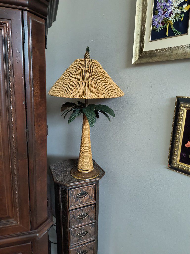 Vintage Palm Lamp
