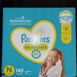 Pamper Swaddlers New Born 140 Count 