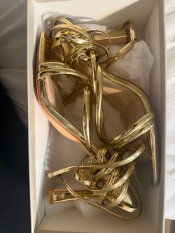 $25 Gold Heels AVAILABLE TODAY|Boston area📍