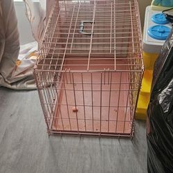 Pink Small Dog Cage