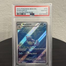 Wartortle 171/165 PSA 10 English Illustration Rare Scarlet And Violet 
